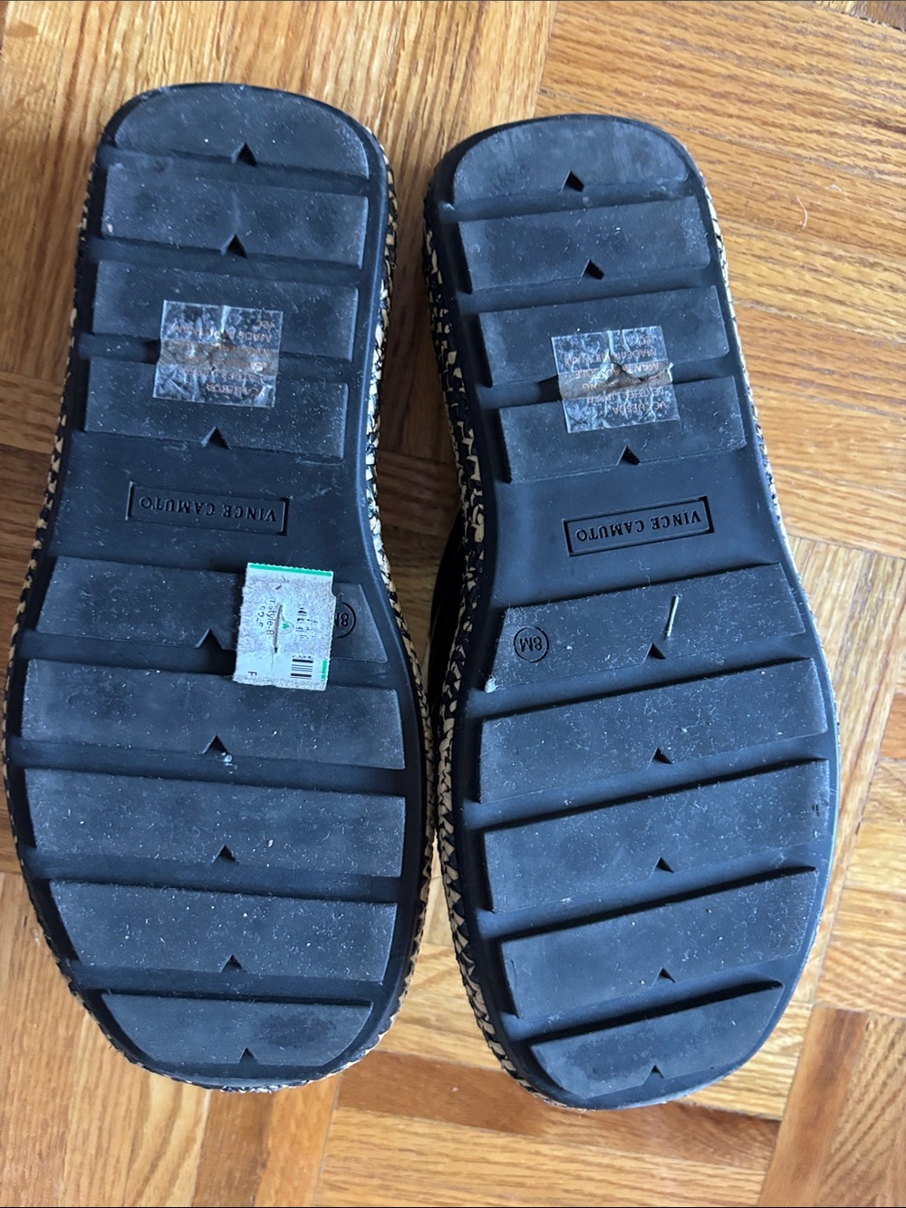 Vince Camuto Black Braided-Trim Slide Mules - Picture 6 of 12